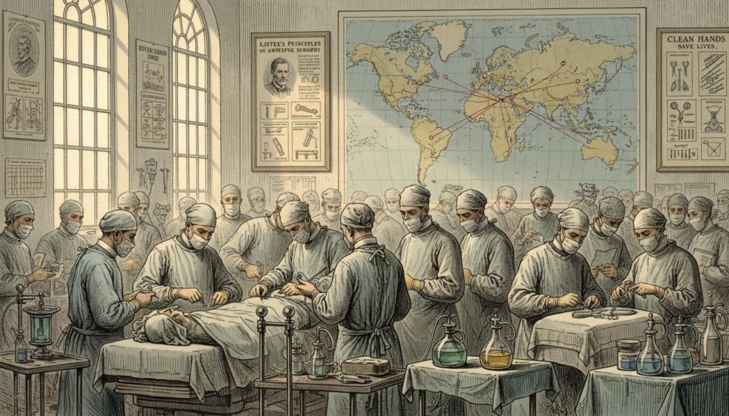 Listerism and antiseptic surgery global spread