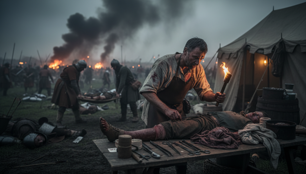 battlefield surgery in ancient and medieval warfare